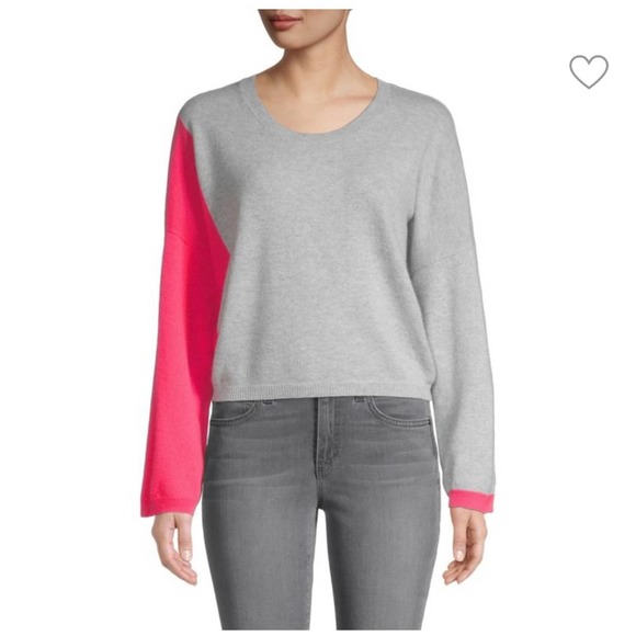 Brodie Cashmere Sweaters - BRODIE CASHMERE Miranda Colorblock Cashmere Sweater